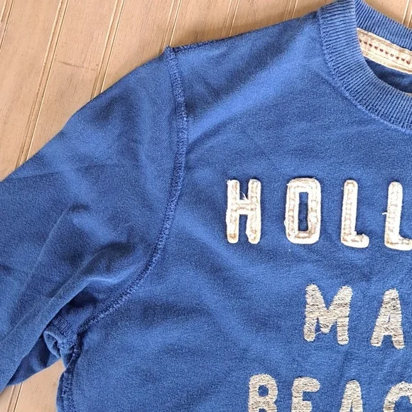 Y2K Hollister Malibu Beach 100% Cotton Long Sleeve Tee Unisex Soft Distressed - Picture 5 of 9
